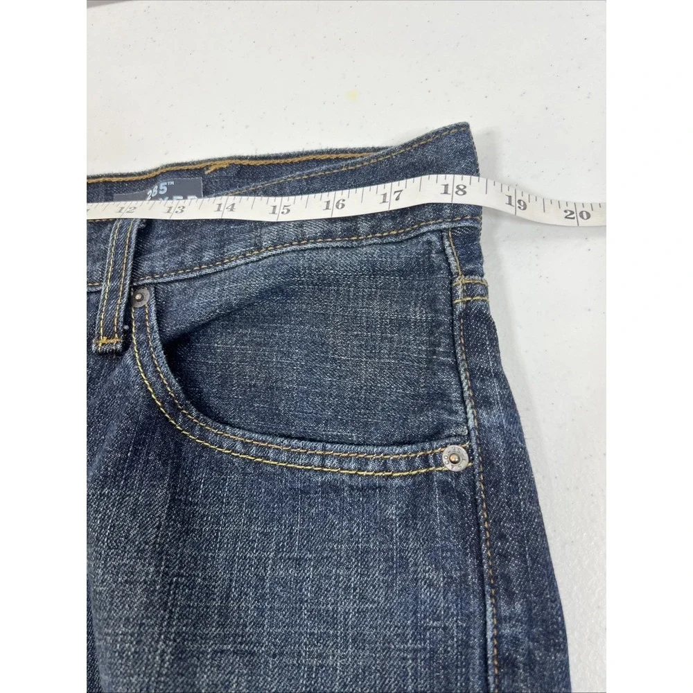 Levi's Denizen 285 Relaxed Fit 100% Cotton Blue Denim Jeans Straight Leg Size 38
